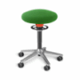 Ongo Roll höhenverstellbarer Sitzhocker mit Rollen Gestrick Grün