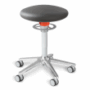 Ongo Roll Sitzhocker mit Rollen, Kunstleder grau